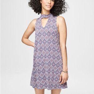 Aeropostale Geo Print Choker Shift Dress XS